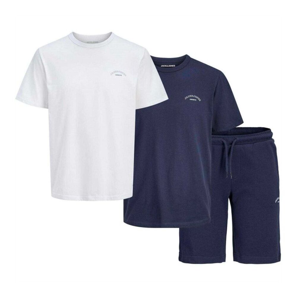 Jack And Jones Childrens/Kids T-Shirt & Shorts Set / Navy/White
